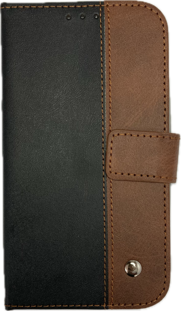 [CASE FUNDA] CARTERA UNIVERSAL KCOM (5.0 PULGADAS) (NEGRO/CAFE)