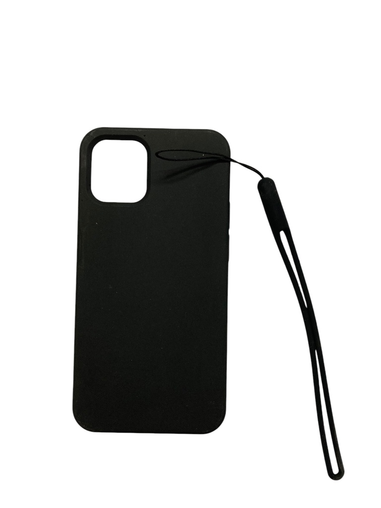 HANDCASE SILICON 1 HORA (IPHONE 12 MINI) (NEGRO)