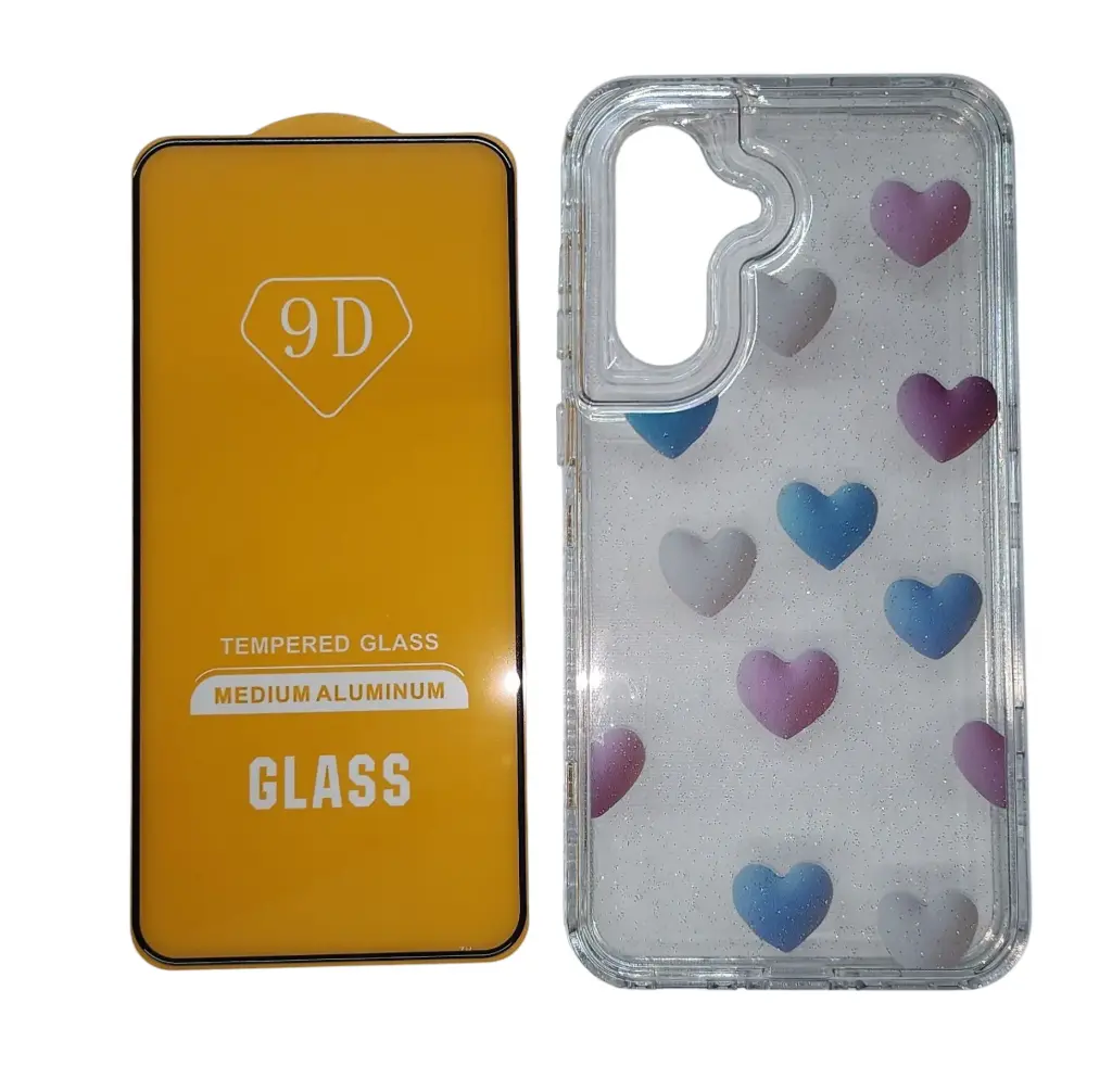 CASE 360 DISEÑO 9D (SAMSUNG A36 / A56) (CORAZONES)