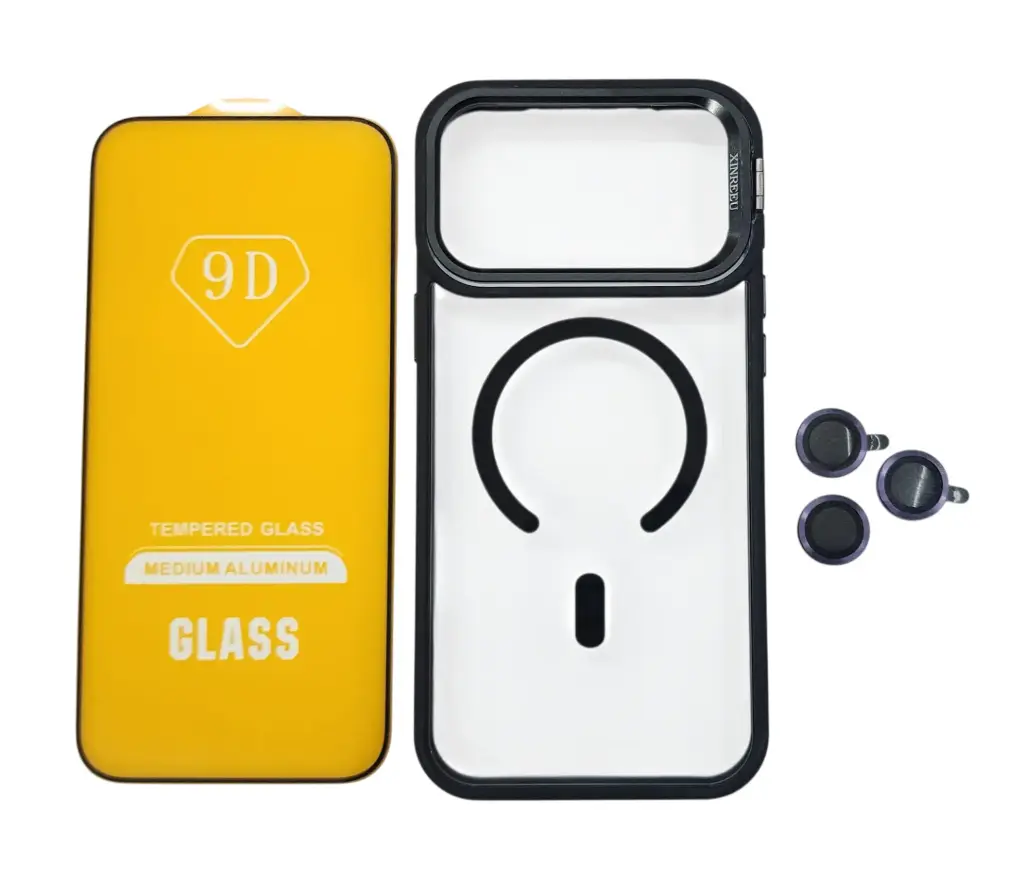 CASE MAGSAFE VENTANA (IPHONE 17 PRO MAX) (NEGRO)