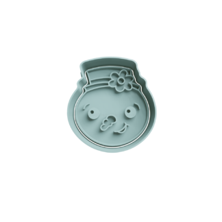 Cabeza Muñeco de Nieve Cortador de Galletas