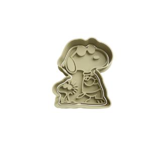 Snoopy y Woodstock con Lentes de Sol 5cm Mini Cortador de Galletas