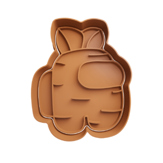 Zanahoria Among Us Cortador de Galletas