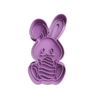 Conejo de Pascua con Huevo Cortador de Galletas