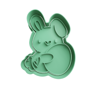 Conejo de Pascua con Huevo Cortador de Galletas