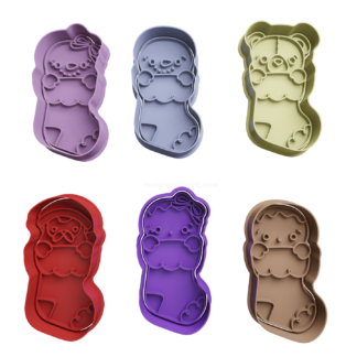 Set Calcetines de Navidad Cortador de Galletas