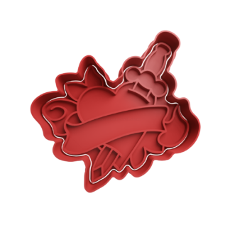 Corazon con Espada Cortador de Galletas