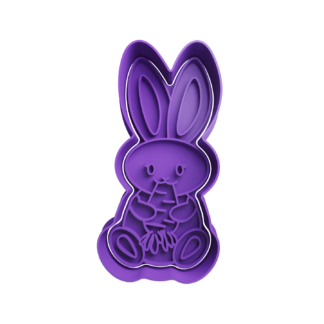 Conejo con Zanahoria Cortador de Galletas