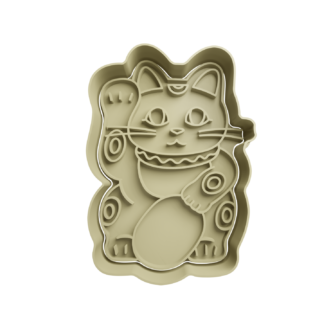 Gato de la Fortuna Maneki-neko Cortador de Galletas