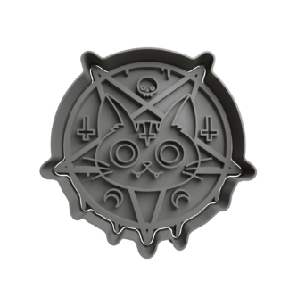 Gato Demoniaco Cortador de Galletas