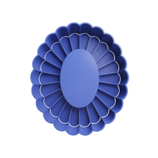 Ovalo con Petalos Cortador de Galletas