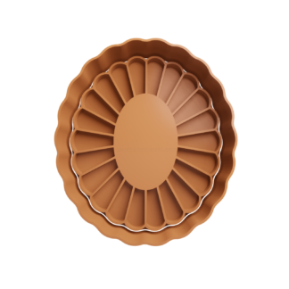 Ovalo con Petalos Cortador de Galletas