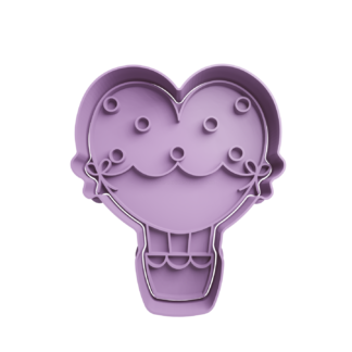 Globo Aerostatico Corazon Cortador de Galletas