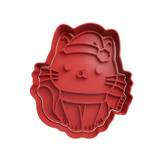 Gato Navidad Cortador de Galletas