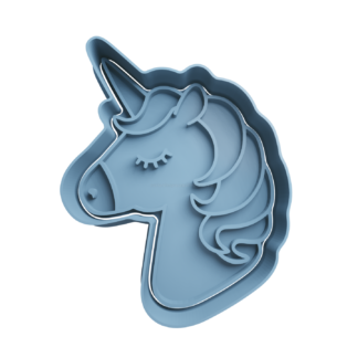 Unicornio Cute Cabeza Cortador de Galletas