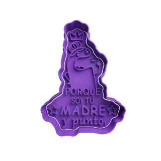 Mama Deformito -Por que soy tu madre y punto Cortador de Galletas