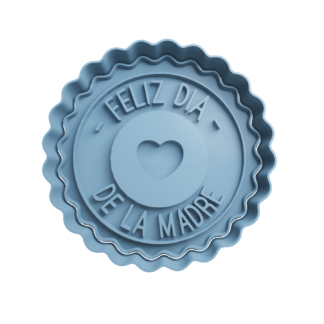 Feliz Día de la Madre con Corazon Cortador de Galletas