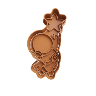 Astronauta con Estrella Cortador de Galletas