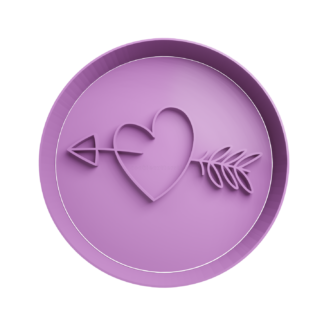 Corazón con Flecha Cortador de Galletas