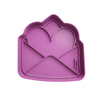 Carta con Corazon Cortador de Galletas