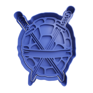 Caparazon Leonardo Tortugas Ninjas Cortador de Galletas