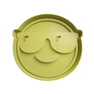 Emoticono Con lentes de Sol Cortador de Galletas