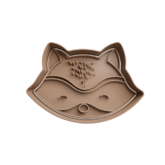 Mapache Cabeza Cortador de Galletas