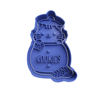 Gato Tarro de Cookies Cortador de Galletas