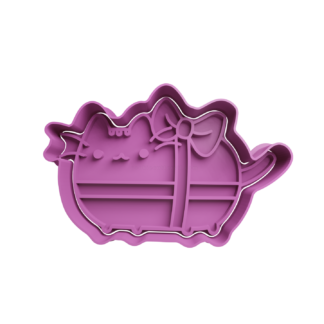Gato Pusheen Regalo Cortador de Galletas STL (Cortante STL Gratis)