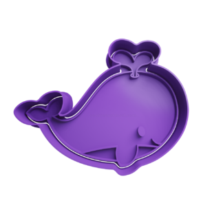 Ballena Cute Cortador de Galletas