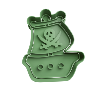 Barco Pirata Cortador de Galletas