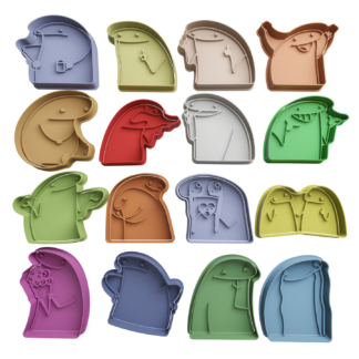 Set Deformitos Cortador de Galletas