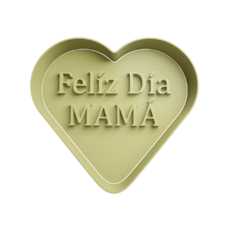 Corazón -Feliz día Mamá Cortador de Galletas