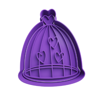 Corazones en Jaula Cortador de Galletas