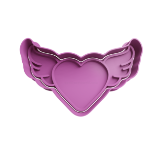 Corazón con Alas Cortador de Galletas